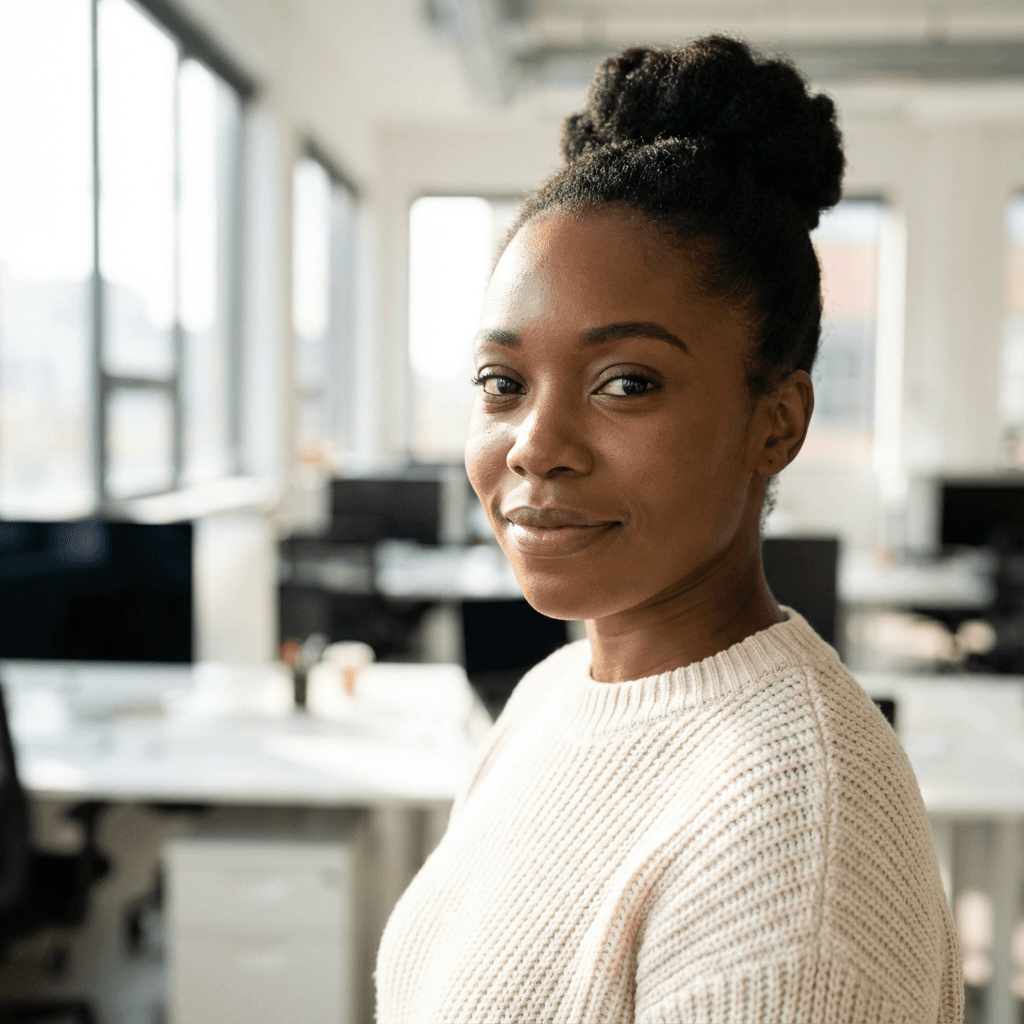 Female small business owner in her 30s